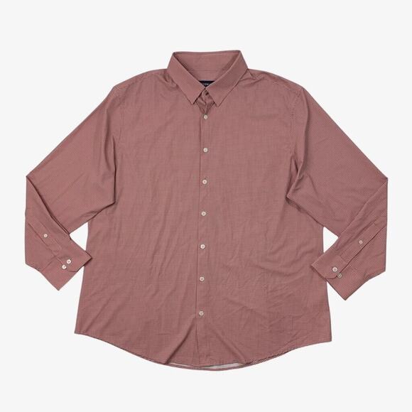 Mizzen+Main Shirt Mens XL Extra Large Plum Pink Check Monaco Dress Classic Fit - Picture 1 of 9